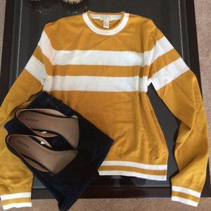 NWOT Forever 21 Mustard Yellow Varsity Top